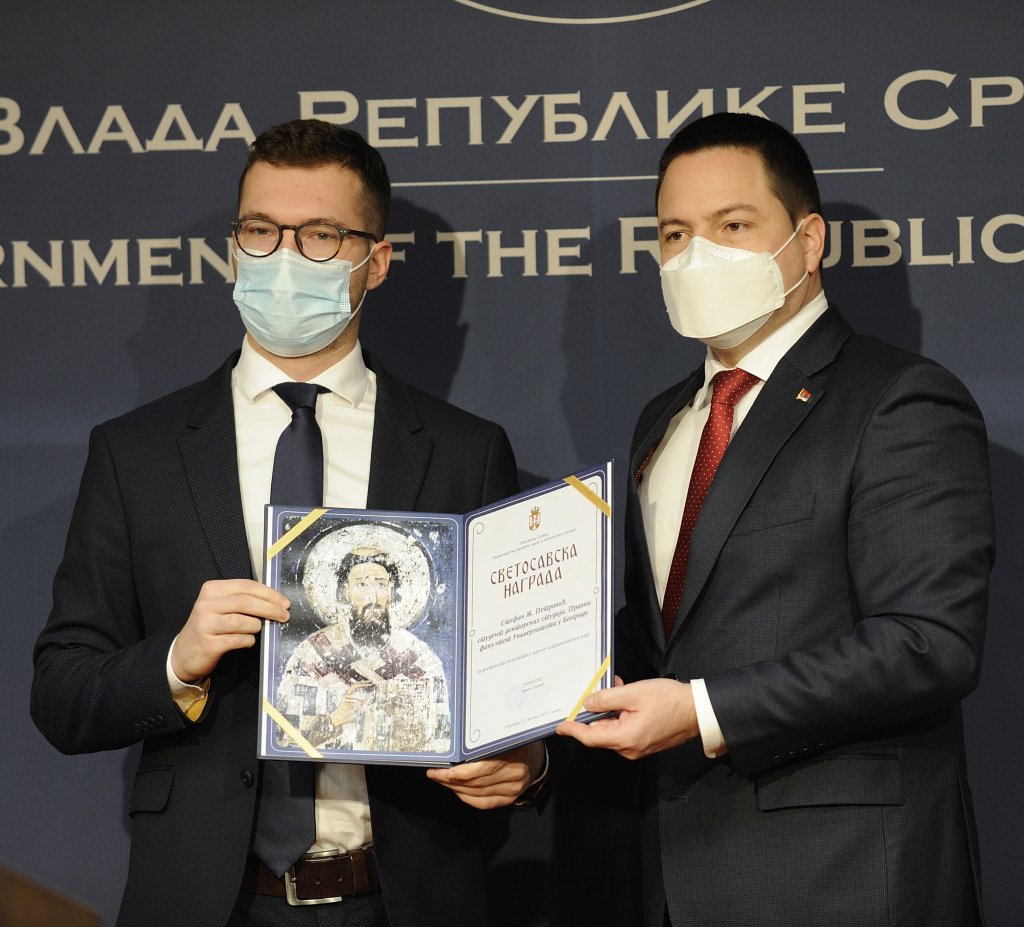 Petrovic won Saint Sava Award for 2020